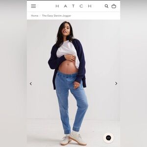 Hatch Light Blue Denim Jogger